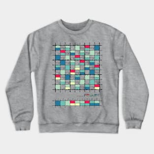 Mydoku_007_H001_002_F: Sudoku, Sudoku coloring, logic, logic puzzle, holiday puzzle, fun, away from screen Crewneck Sweatshirt